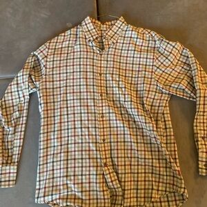 Izod Men's Plaid Shirt - Burgundy and Gray